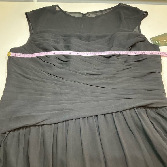 LAUREN RALPH LAUREN NWT Holiday Black Dress 16 - Picture 5 of 6